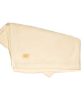 White Organic Cotton Knitted Baby Blanket – 100 X 80cm