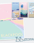 Blackpool Seaside Nostalgia Art Print