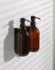 Black Double Wall Mounted Soap Dispensers