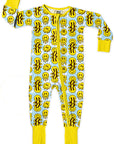 NIXX BABY Signature Buttery Soft Bamboo Zip Onesie Sleeper with Fold Over Hands & Feet - Perfect for Play & Sleep by NIXX BABY at brixbailey.com