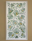Suzani Framed Embroidery Print - Blue