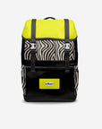 BYMANYC ® New York – NYC COUTURE Backpack in Zebra Print & Neon Yellow-1