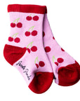Children's Cherry Bamboo Socks
