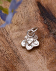Forget-Me-Not Flower Personalised Silver Charm