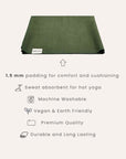Travel Yoga Mat – OLIVE