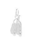 Ballet Shoe Silver Charm