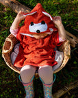 Short Sleeve Toddler Poncho Fox