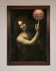 Basketball Renaissance Altered Framed Print, premium sports art, stylish home decor, best-selling framed artwork by Zestio at brixbailey.com
