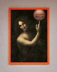 Basketball Renaissance Altered Framed Print, premium sports art, stylish home decor, best-selling framed artwork by Zestio at brixbailey.com