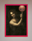 Basketball Renaissance Altered Framed Print, premium sports art, stylish home decor, trending framed artwork, best-selling unique gift by Zestio at brixbailey.com