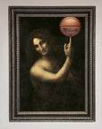 Basketball Renaissance Altered Framed Print, premium sports art, stylish home decor, trending wall art, best-selling framed poster by Zestio at brixbailey.com