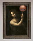 Basketball Renaissance altered framed print, premium sports art, stylish home decor, luxury framed artwork, best-selling unique gift by Zestio at brixbailey.com