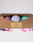 Set of Natural Bath Bombs with Shea Butter