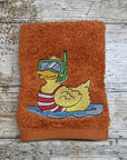 Beach Duck with Snorkel Face Cloth