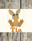 Beach Rabbit Personalised Towels