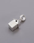 Beach Hut Personalised Silver Charm