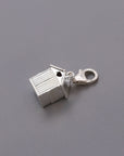 Beach Hut Personalised Silver Charm