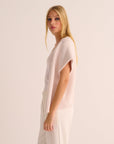 Ivory Alpaca Short Sleeve Shrug