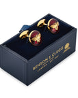 Bee Cufflinks In Red