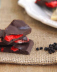 Handmade Berry Peppery 70% Dark Chocolate Shards