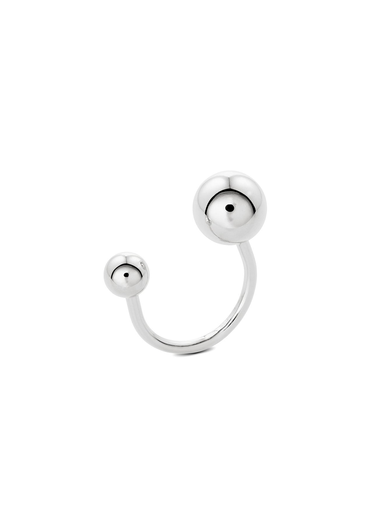 Multisize Silver Bubble Statement Ring