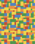Colourful Building Blocks Wallpaper