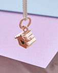 Bird House Silver Charm