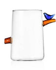 Birds Long Glass by Ichendorf Milano – Handmade Borosilicate, Designer Tomoko Mizu