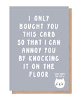 Knocking It On The Floor Card From The Cat