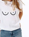 Boobs Organic Cotton T Shirt