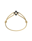Mini Black Clover Cord Bracelet