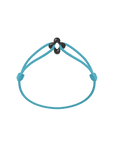 Mini Black Clover Cord Bracelet