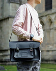 Handmade Leather Satchel - Black