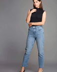 Sleeveless Mock Neck Micro Modal Top