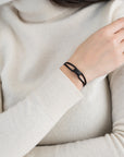 Carbon Regent Cord Bracelet