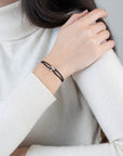 Mini Silver Soho Diamond Cord Bracelet