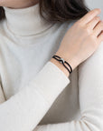 Silver Soho Diamond Cord Bracelet