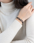 Silver Soho Cord Bracelet