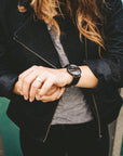 Arvo Black Awristacrat Watch - Black Band