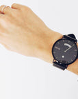 Arvo Black Awristacrat Watch - Black Band