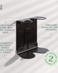 Black Double Bottle Holder
