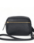 Black Convertible Leather Cross Body Camera Bag Brix and Bailey Ethical Handbag Brand