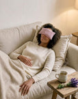 Plain Linen and Norfolk Lavender Eye Pillow