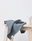 Honeycomb Fine Waffle Towel - Blue Fog