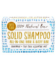 Lavender and Tea Tree 100% Natural Vegan Plastic-free Solid Shampoo