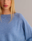 Chambray Blue Cashmere Sweatshirt