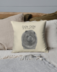 Blue Chow Chow Cushion Cover – Featuring The Aloof Floof Design!