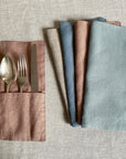 Green Blue Cutlery Pocket - pack of 2