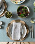 Olive Scalloped Placemat
