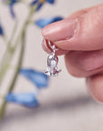 Bluebell Flower Silver Charm